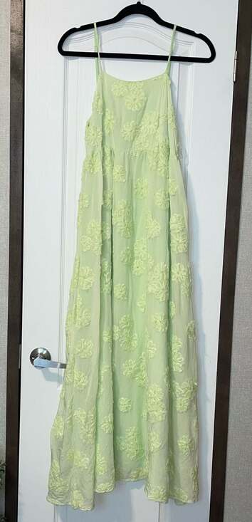 Pink Diamond Dresses & Skirts - Pink Diamond Lime Green Floral Maxi Dress Whimsy